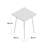 Flow Oak Solid Wood Top Metal Base Dining Table