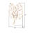Aria Contemporary Boho Leaf Metal Wall Art