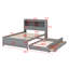 Lit plateforme avec lit gigogne, tiroirs et prises USB-1494461462
