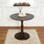Table ronde 23 po brun noyer
