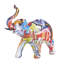 Sculpture éléphant Polystone Graffiti-107292688