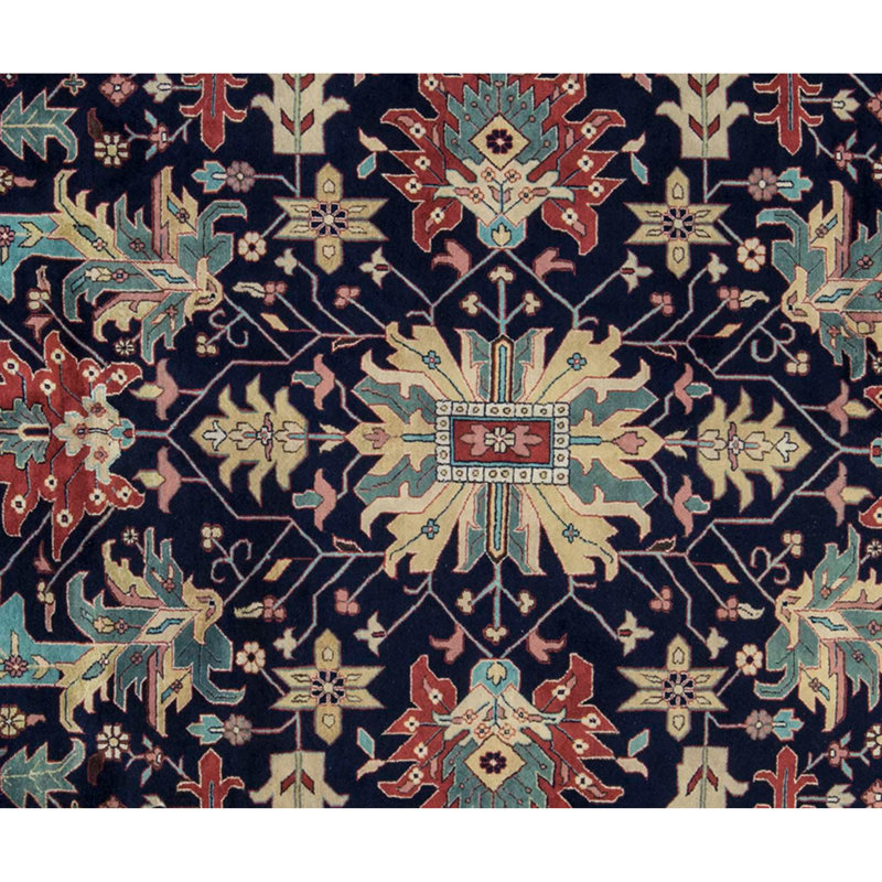 Indo One-of-a-Kind 12'2" X 15' Hand Knotted Area Rug
