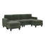 Canapé modulaire large avec repose-pieds Ranjeeta-1859924401