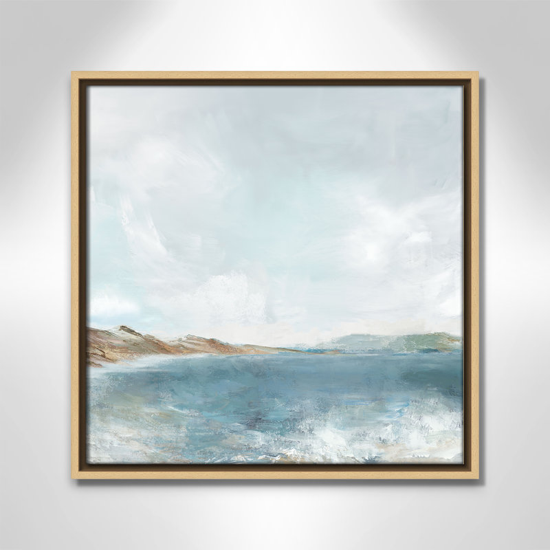 Echoes in Blue Print par PI Studio, H 17,5 po x l 17,5 po, Flotteur naturel
