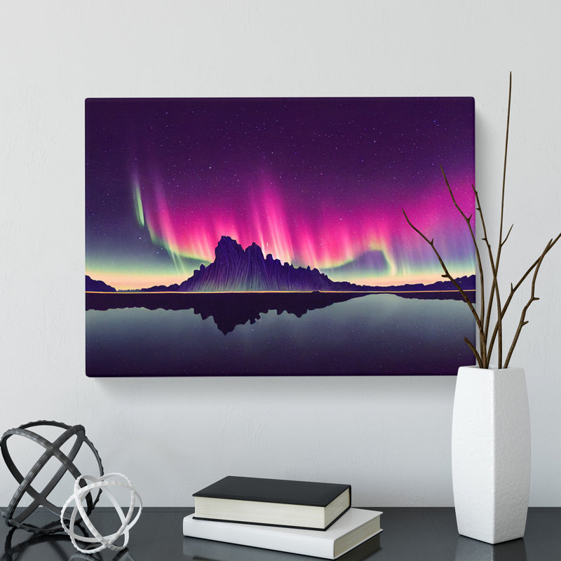 The Grand Northern Lights - Wrapped Canvas, 35cm H x 50cm W x 3cm D