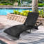 Chaise longue simple 76 po avec coussins 76 po