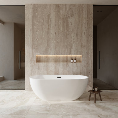 Brooklyn 67'' x 30'' Soaking Acrylic Bathtub