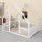 House-Shaped Floor Bed, Fence and Guardrails-129032468