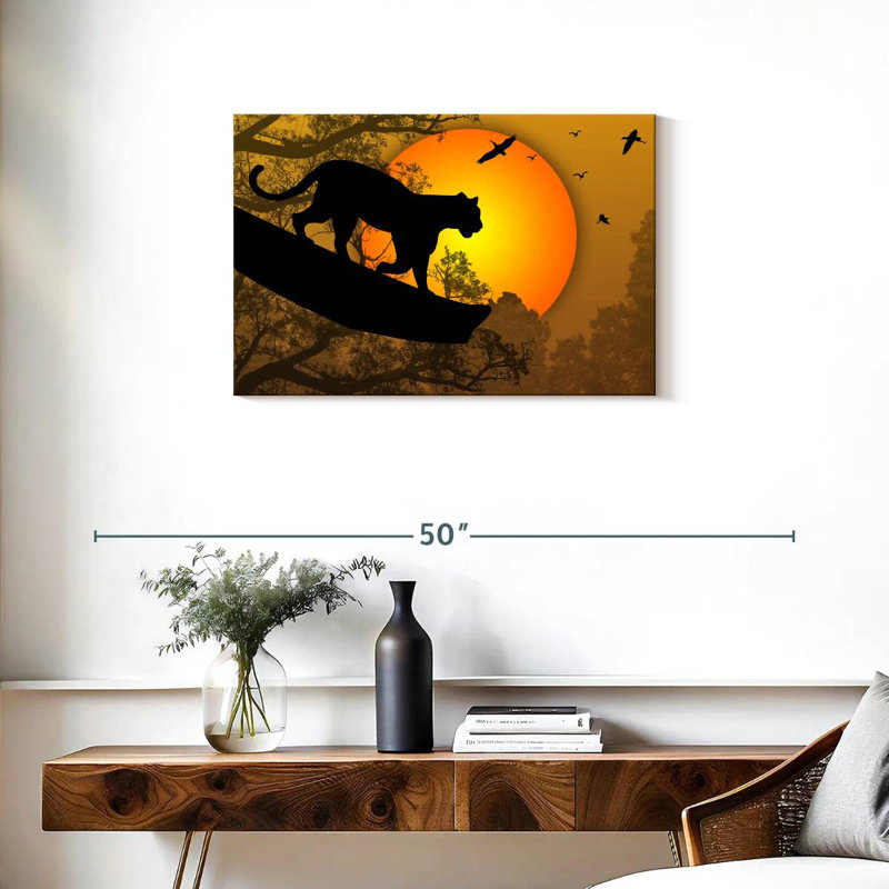 Brampt Panther Silhouette, 20" H x 30" W