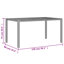 Kenmare Rectangular Solid Wood Outdoor Dining Table 90 cm D-696193891-735354911