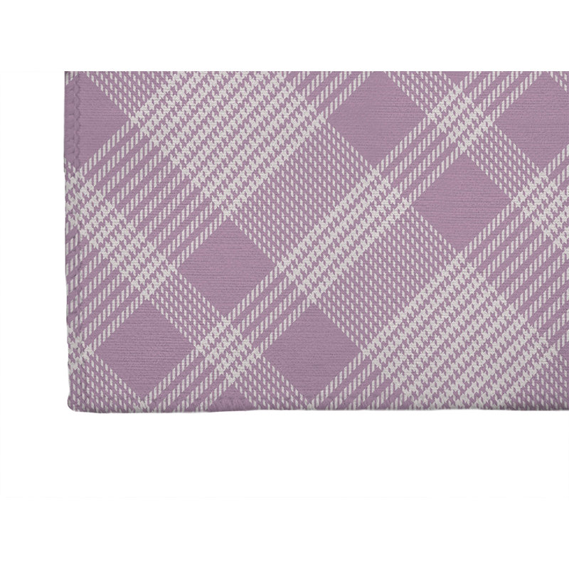 Tapis d'extérieur antidérapant Lily Tartan, Tapis de couloir 2 pi 6 po x 8 pi