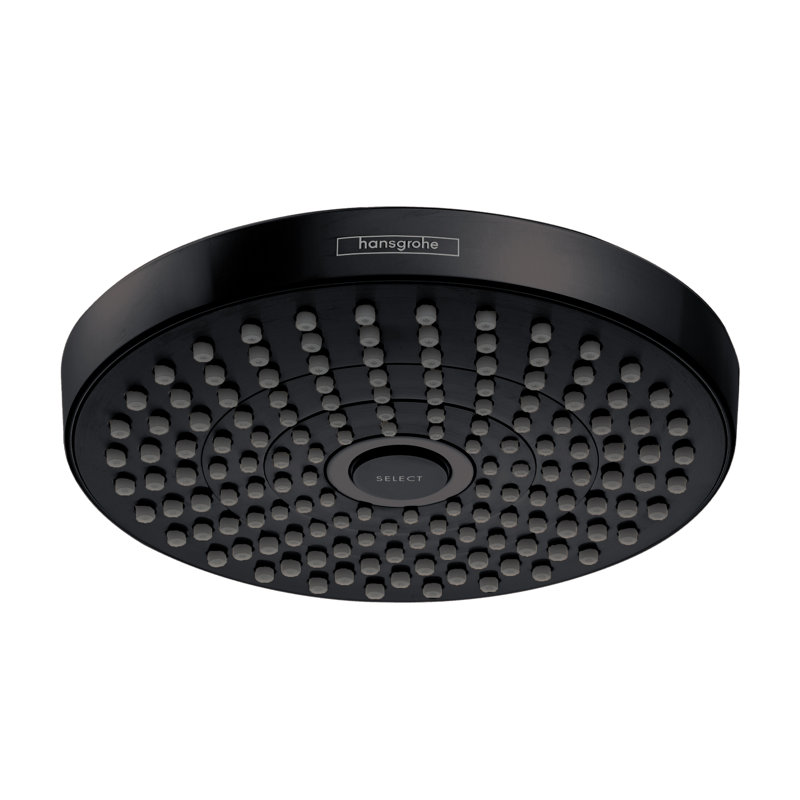 Pomme de douche Croma Select S, Noir mat, 2,5 gallons par minute