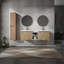 Meuble-lavabo mural élégant avec rangement abondant et lavabo élégant-1877248478