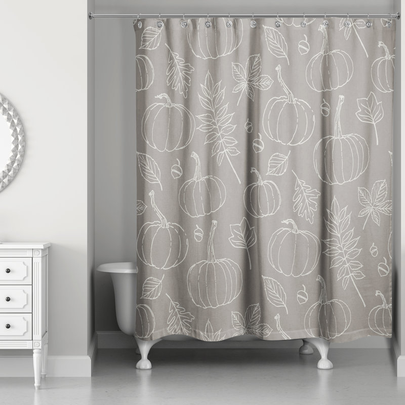 Rideau de douche simple, Gris