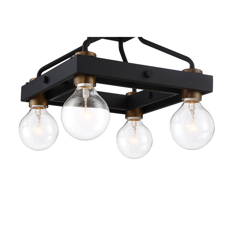 Plafonnier semi-encastré à 4 lumières 11,75 po Witzel