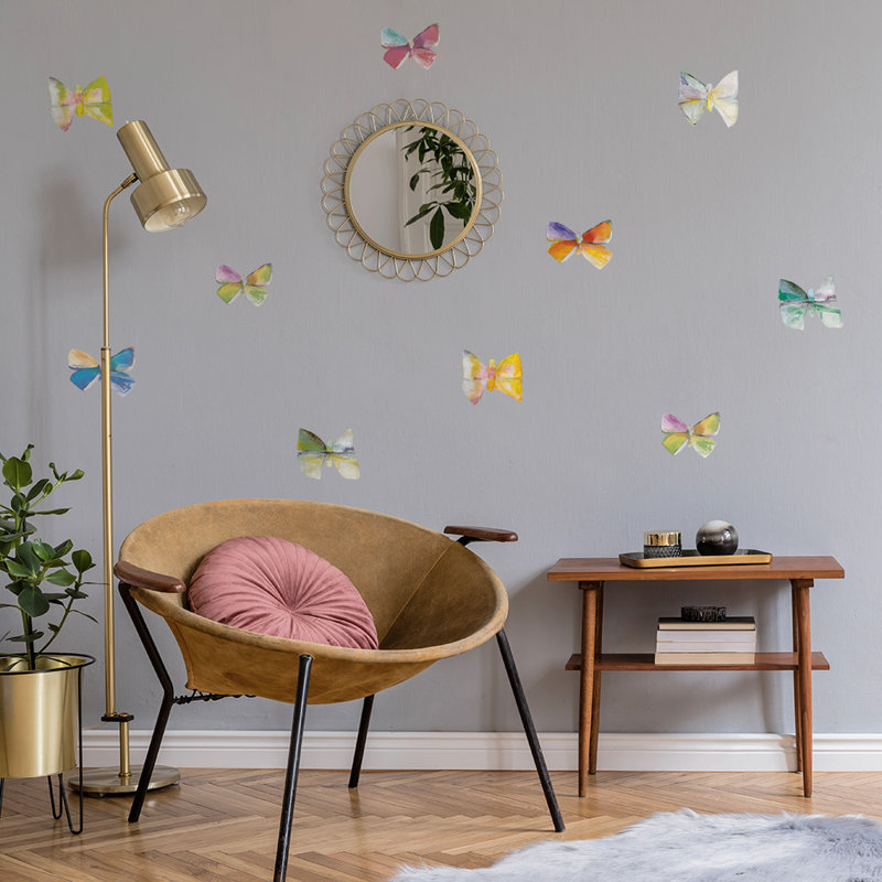 Adhésifs décoratifs peints papillons amovibles