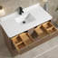 Ensemble de meuble-lavabo simple 48 po avec plateau en quartz Aria-402587581