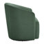 Fauteuil demi-tonneau pivotant vert