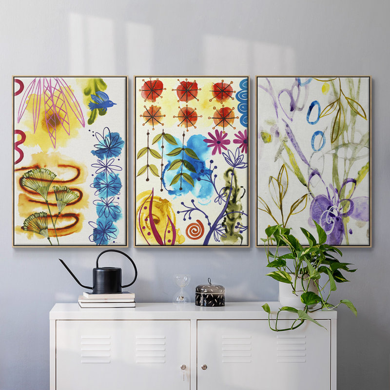 «On A Whim II», reproduction sur toile 3 pièces, Naturel, H 36 po x l 72 po x P 2 po