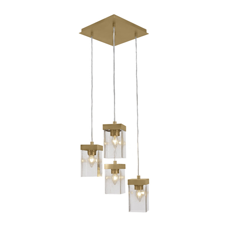 Luminaire suspendu suspendu à 4 lumières Jacky