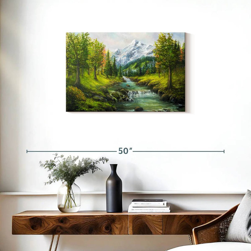 Alvord, montagne et rivière, H 20 po x l 30 po