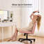 Chaise moderne avec roulettes et siège large sans accoudoirs pour le bureau à domicile-695109148