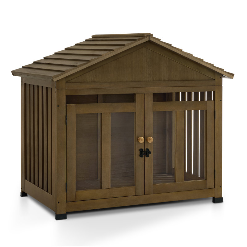 Meubles en bois pour chien, Brun
