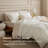 Bedsure 100% Washed Cotton Duvet Cover Full Set -  Minimalist Cotton Beding Set For All Season（set of 3）-125402756-125402768