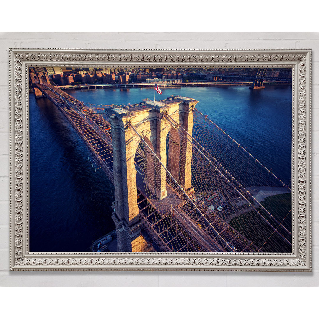 Brooklyn Bridge Above - Einzelne Bilderrahmen Kunstdrucke