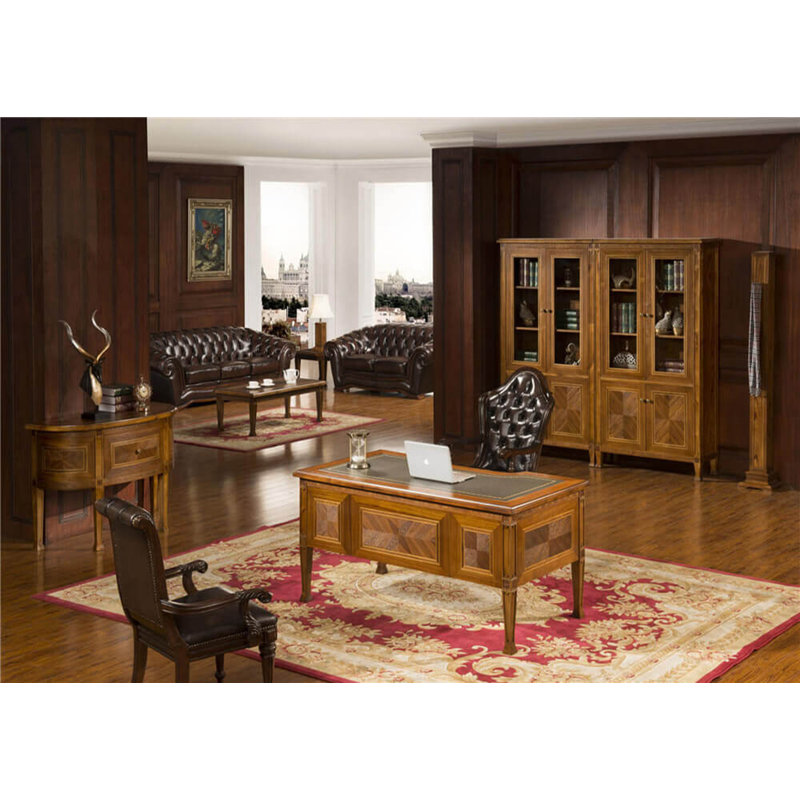 Ageet Solid Wood Top Executive Desk