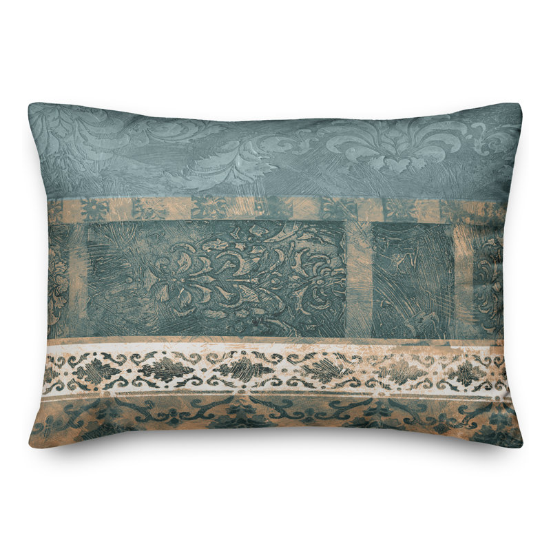  Damask Rectangular Pillow Cover & Insert