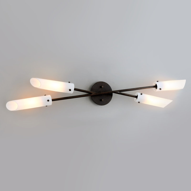 4 - Light Flush Mounted Sconce