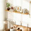 Tablettes flottantes Live Edge pour décoration murale-500179636