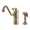 Whitehaus Collection Single Lever Faucet with Traditional Swivel Spout and Solid Brass Side Spray