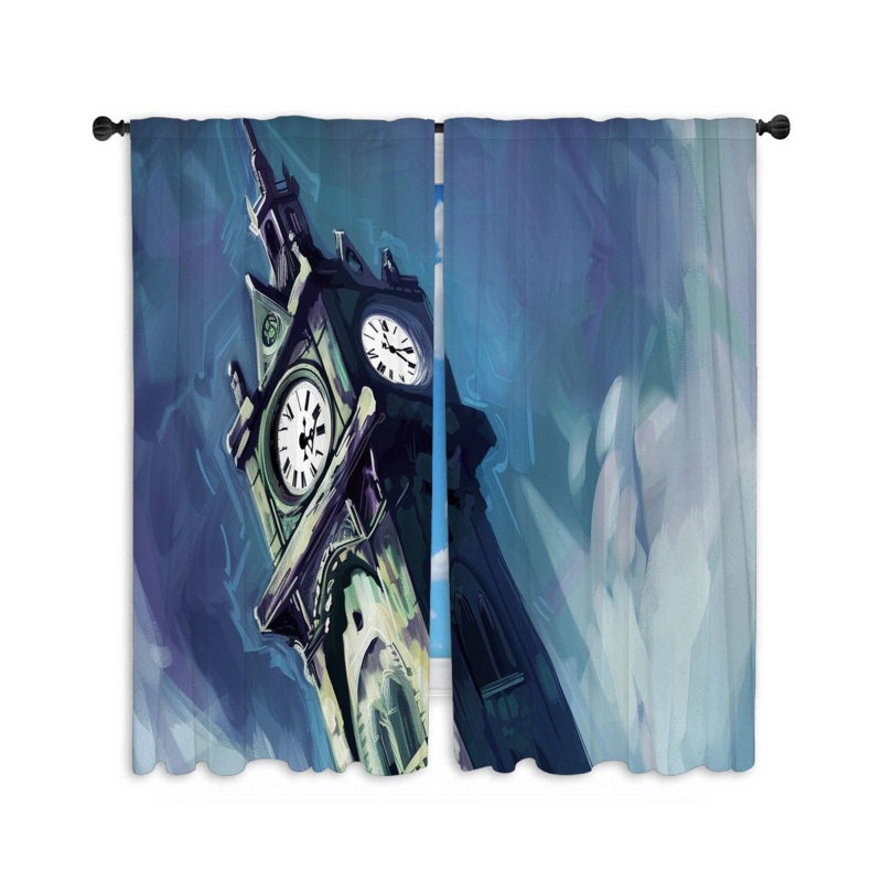Paire de rideaux obscurcissant en polyester Yuyhei, L 20 po x L 63 po