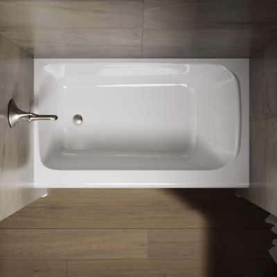 Avec 60 In. X 36 In. Alcove Bath, Left Drain