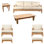 Atnas Outdoor 5 - Seat Patio Sofa