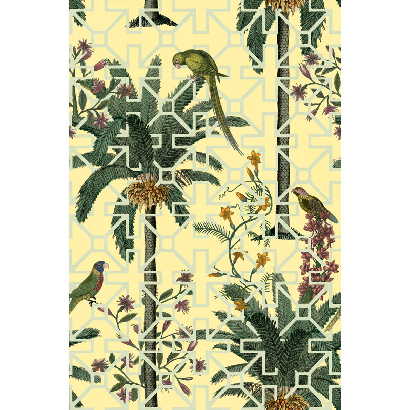 Treillis de jardin de palmiers yuki osada, Jaune clair