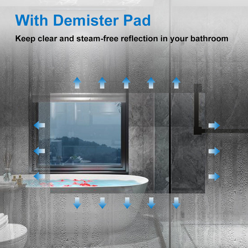 Caedance Round Wall Mirror, 70cm H x 70cm W