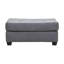 Repose-pieds rectangulaire rembourré 38 po - ardoise urbaine-680886761