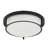2-Lamp Black Dimmable Glass Iron Industrial Ceiling Light