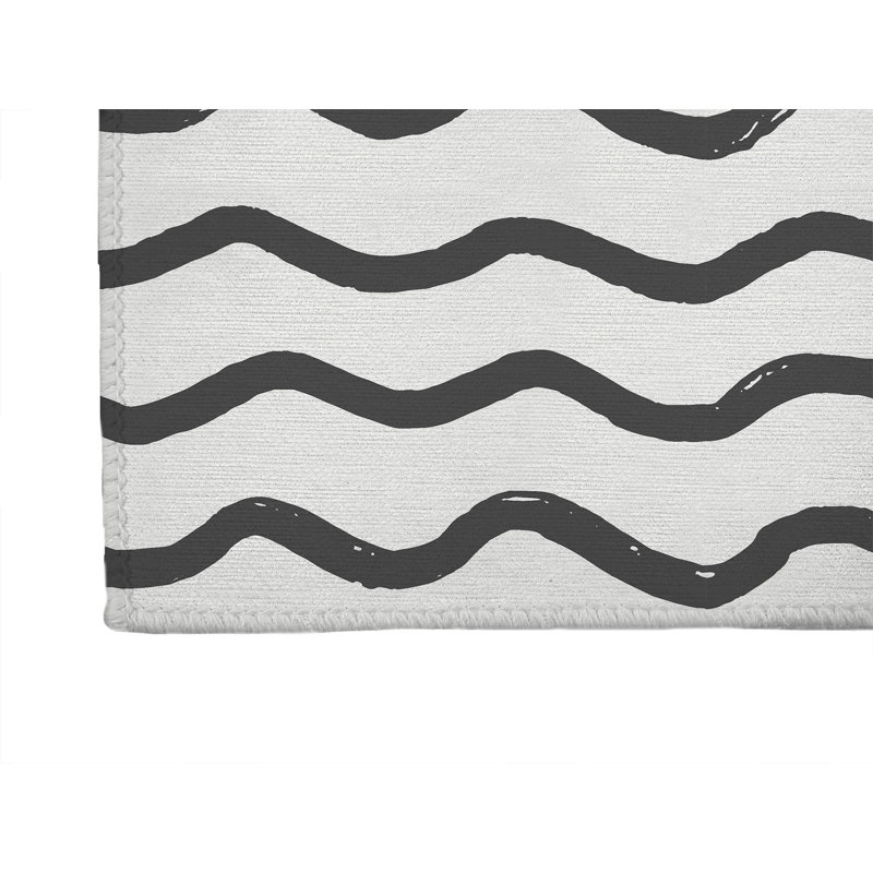 Wiggle Row Non-Slip Outdoor Rug, Runner 2'6" x 8'