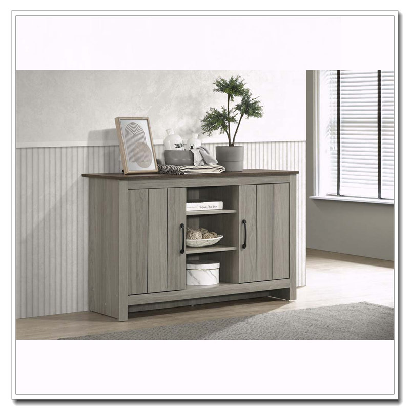 Armoire avec tablettes et gestion des câbles