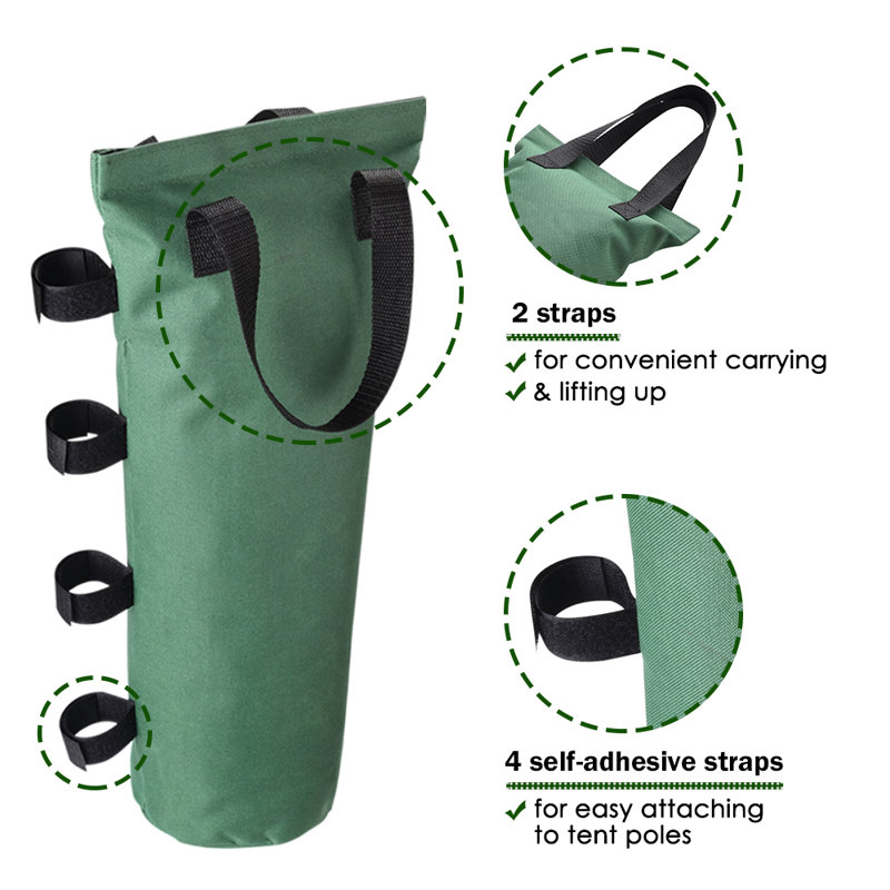 Green 18" Oxford Fabric Outdoor Sand Bags