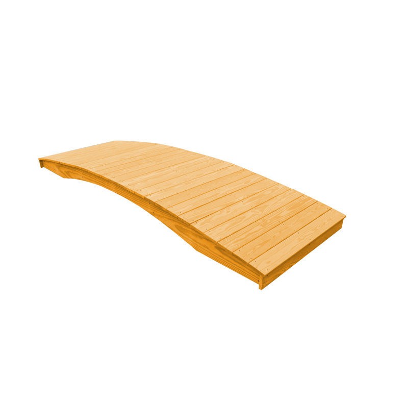 Plank Garden Bridge, Naturel, H 10 po x l 48 po x P 36 po