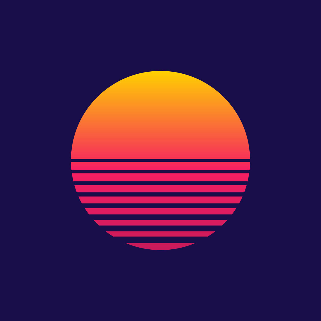 Leinwandbild Sunset. Vector von Ihor Reshetniak