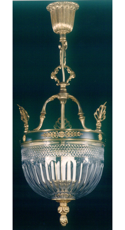 Devault 3 - Light Urn Pendant, French Gold