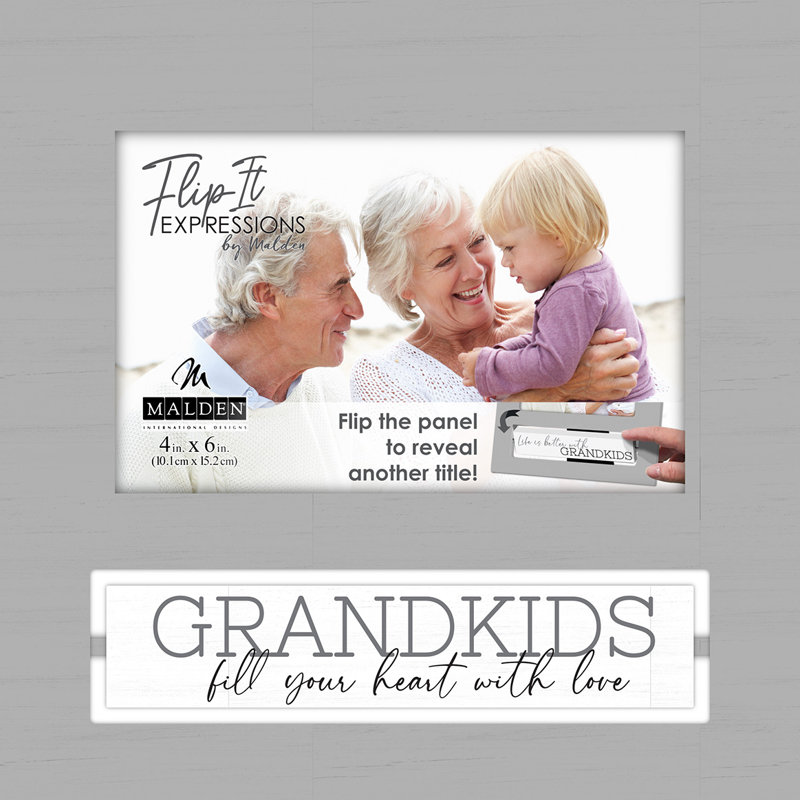 Cadre pour photo simple 4 po x 6 po gris