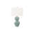 Lighting, 25"H, Blue Ceramic, Ivory / Cream Shade, Contemporary-386885396