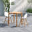 Anautica 2 - Person Wood Patio Dining Set with Square Table